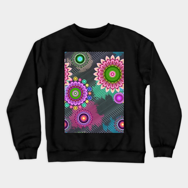 Colorful motif Crewneck Sweatshirt by ilhnklv